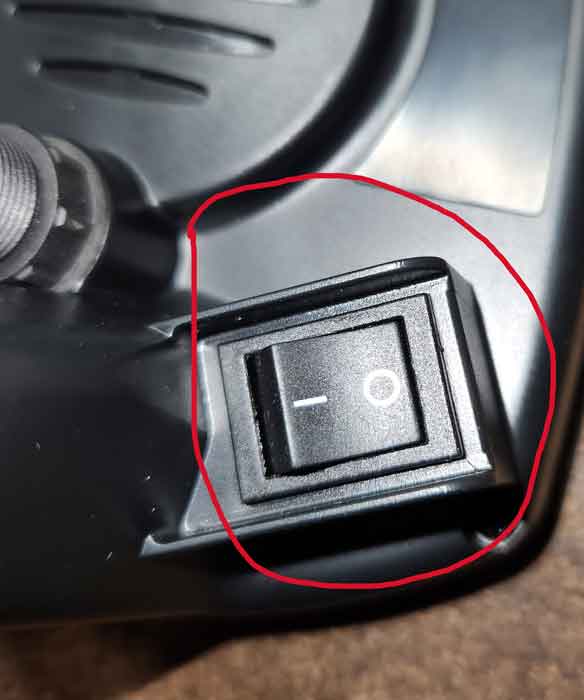 Кнопка на блоке Интроника - включение