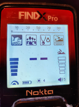 Заводские программы Nokta Findx PRO