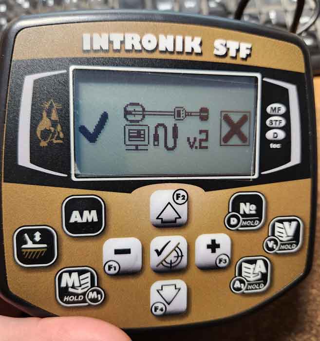 Экран выбора на дисплее Интроника